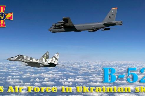 Американские стратегические бомбардировщики B-52 впервые пролетели над Украиной