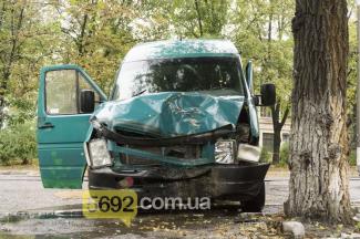фото 5692.com.ua, ДТП микроавтобус врезался в дерево