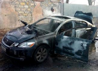фото ГСЧС, мужчина сгорел в автомобиле