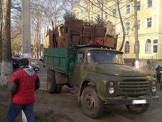 грузовик с металлом, фото полиции