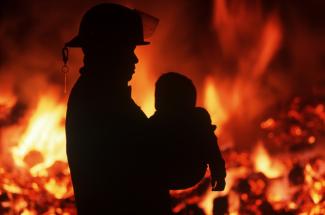 на пожаре пострадал ребенок, фото из открытых источников
