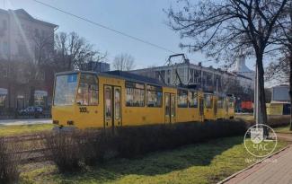 В центре Днепра трамвай №1 потерял пантограф 