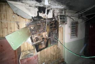 В Каменском случился пожар в 14-этажном доме