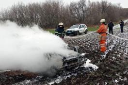 На Днепропетровщине сгорело авто