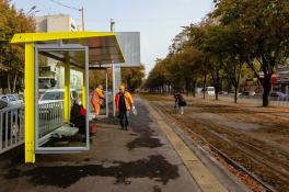 У Дніпрі презентували дев’ять трамвайних платформ із зупинками по вул. Робочій