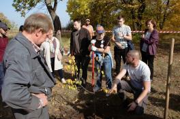 Дніпро – квітучий: у місті для дніпрян організували майстер-клас з пересадки дерев