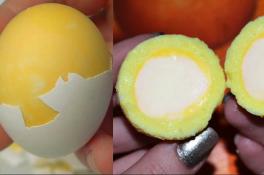 Как приготовить яйца желтком наружу
