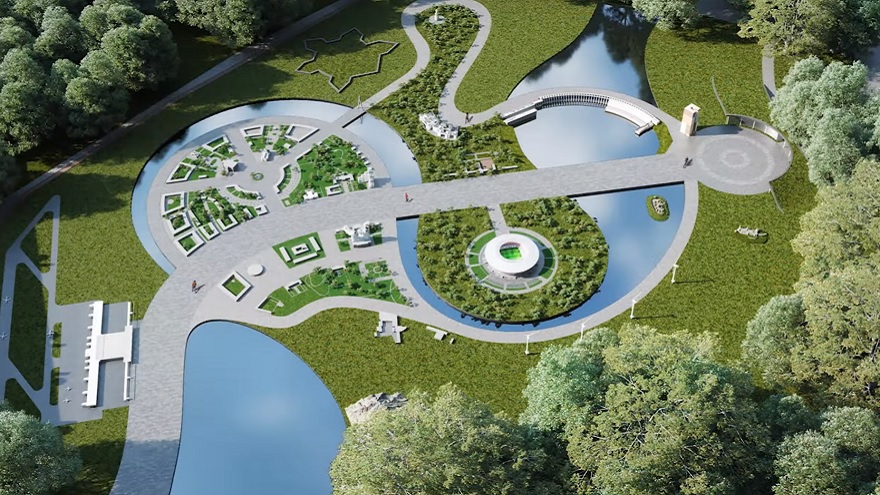 Филатов показал макет будущего парка Глобы в Днепре