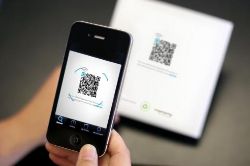 QR-код в трамвае