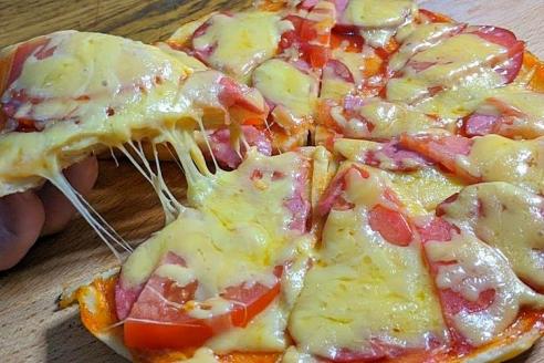 Пицца на сковороде за 10 минут: пошаговый рецепт с фото