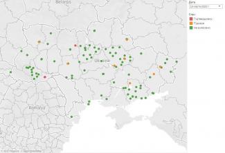 Карта распространения коронавирусом