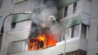 Пожар на балконе