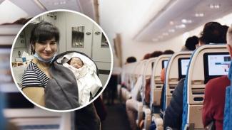 Украинка приняла роды в самолете