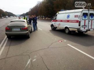 фото http://1tv.kr.ua, ДТП "Daewoo Lanos" сбил женщину