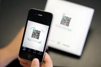 QR-код в трамвае