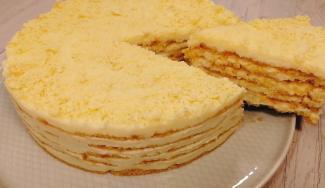 Торт "Пломбир" без выпечки: простой рецепт с фото