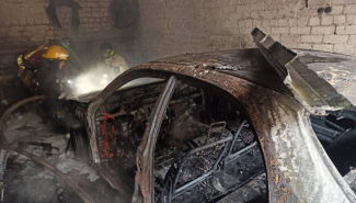 В Кривом Роге в гараже дотла сгорел автомобиль