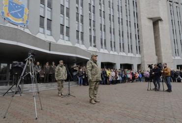 У Дніпрі понад сто хлопців урочисто дали клятву військового ліцеїста
