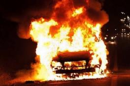 пожар  в авто