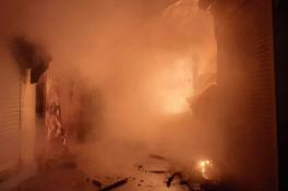 Пожар на Троицком рынке в Днепре