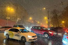 Снегопад Киев