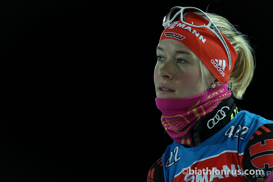 Немецкая биатлонистка разделась