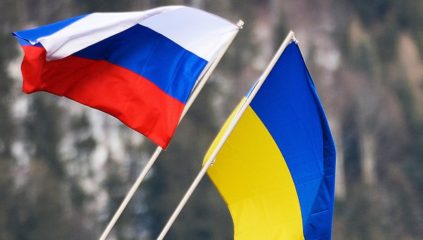 Флаг Украины иРоссии