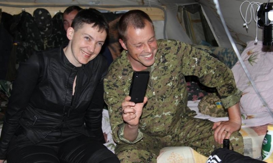 Надежда Савченко ночью побывала в зоне АТО