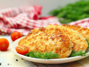 Нежные куриные котлеты с сыром (без муки и яиц)