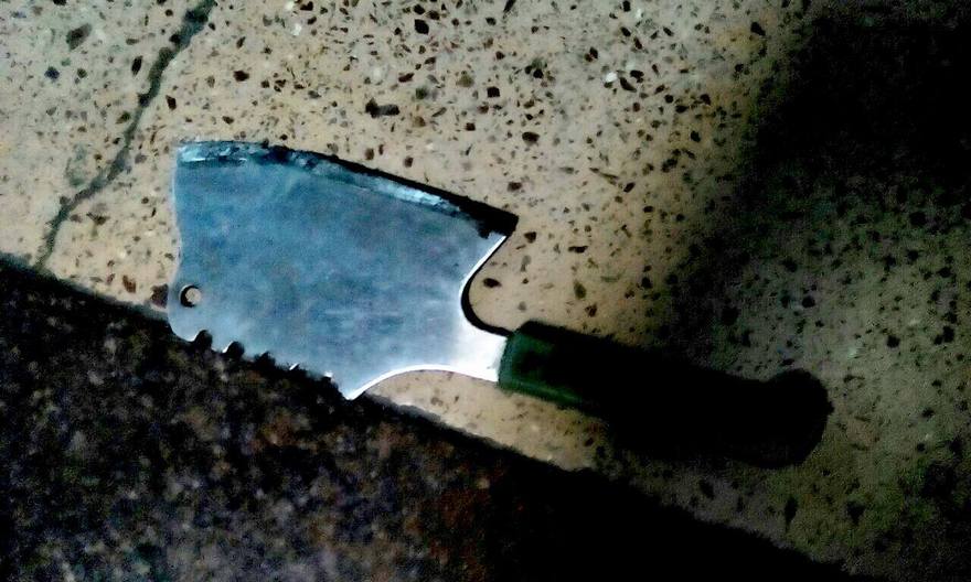 кухонный топорик, фото Патрульной полиции