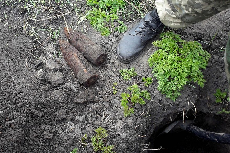 снаряды, фото ГСЧС