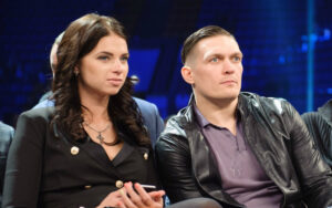 Александр Усик и его жена Екатерина