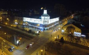 Проспект Яворницкого трамвайные пути