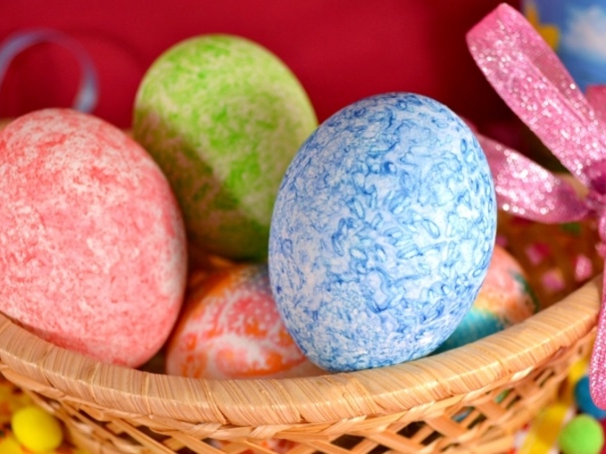 Крашеные яйца