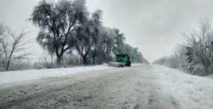 снег дорога