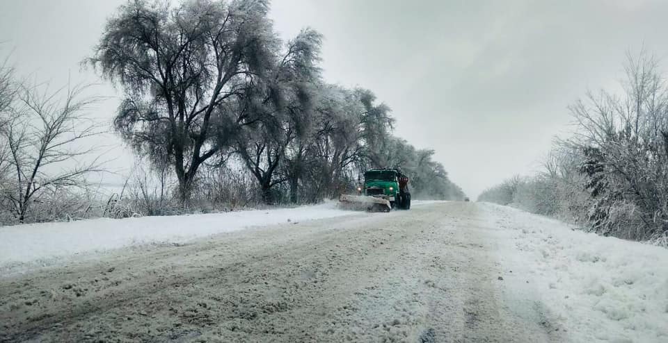снег дорога