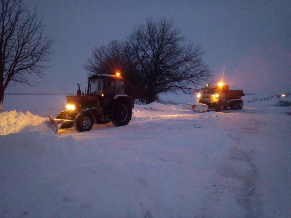 дорога снег