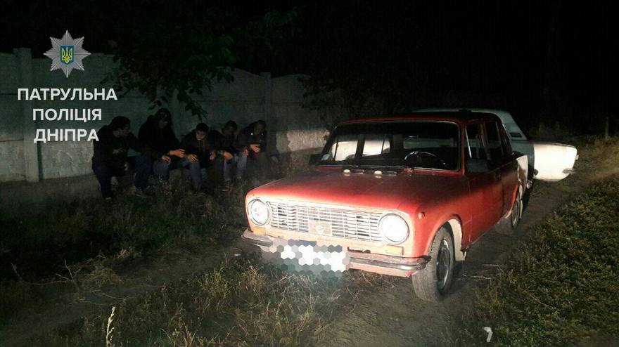 задержание "ВАЗ" в Днепре, фото полиции