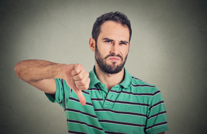 Раздраженный мужчина