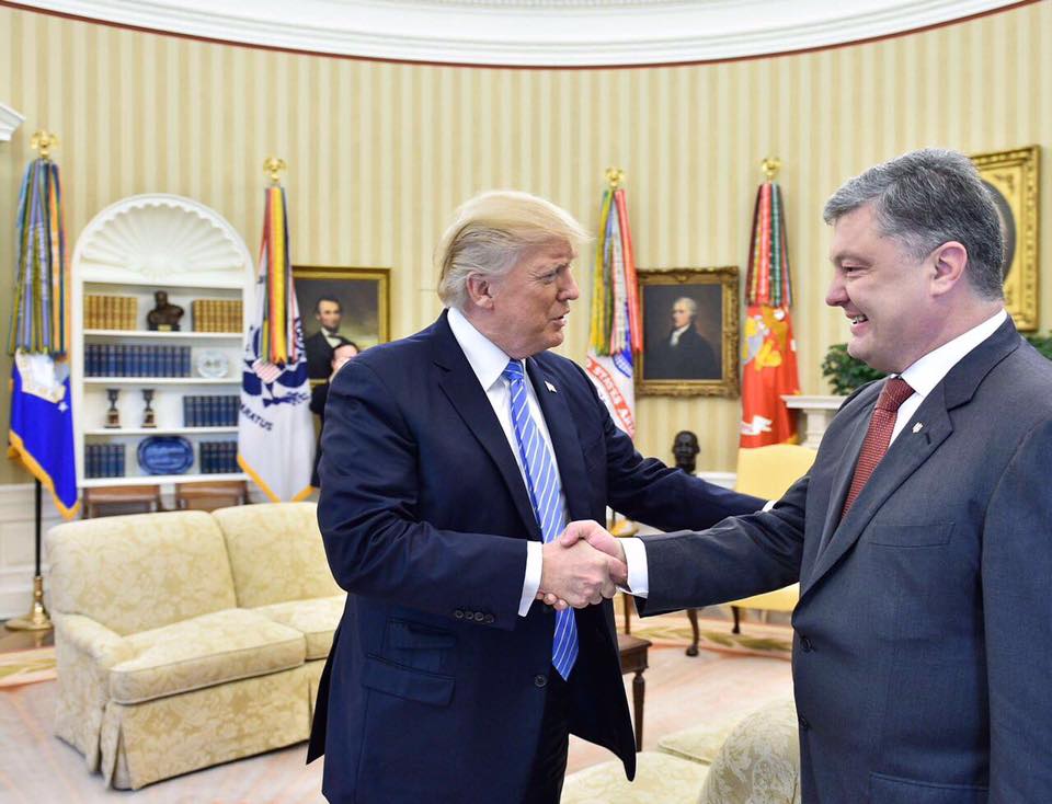 Порошенко, Трамп