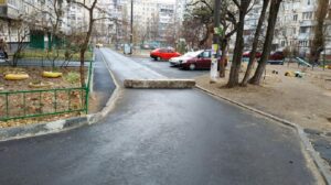 перегородка бетонным блоком