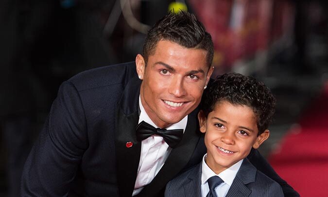 Криштиану Роналду с сыном