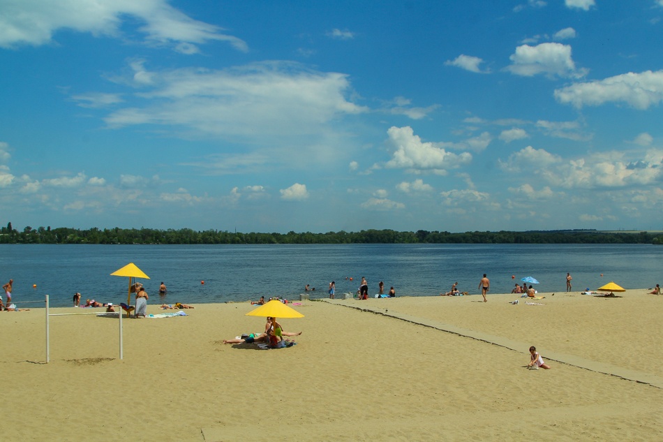 пляж днепр