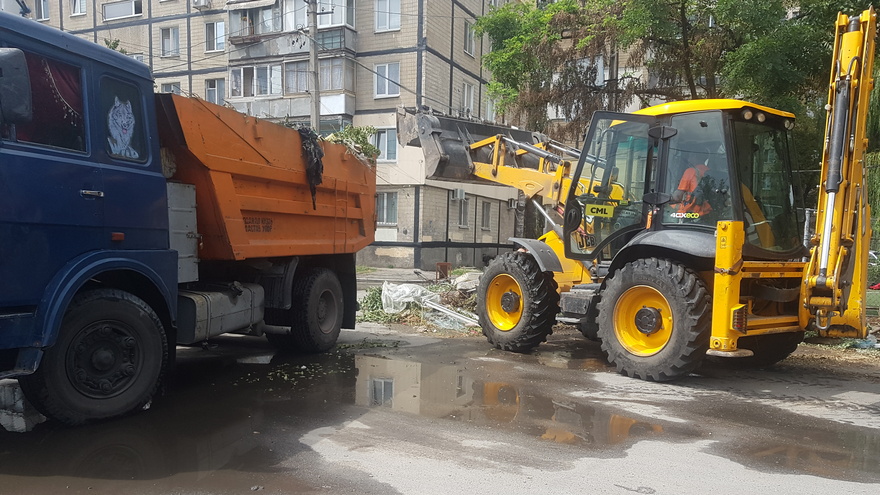 В Индустриальном районе в очередной раз ликвидировали стихийную свалку