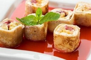 Французские блинчики с соусом "Бешамель"