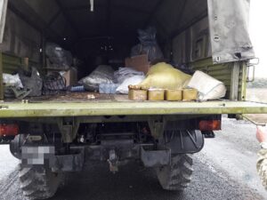 грузовик с боеприпасами, фото ГУНП