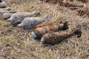 Днепрянин в гараже хранил боеприпасы и холодное оружие