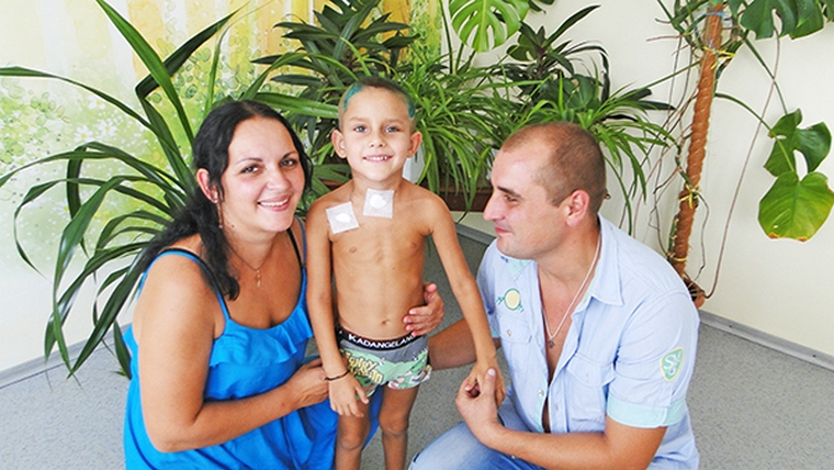 ребёнок, пострадавший от мотокосы