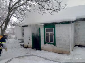 пожар в доме, фото ГСЧС