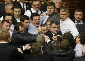 Драка в Верховной Раде Украины. Фото: AFP/Getty Images
